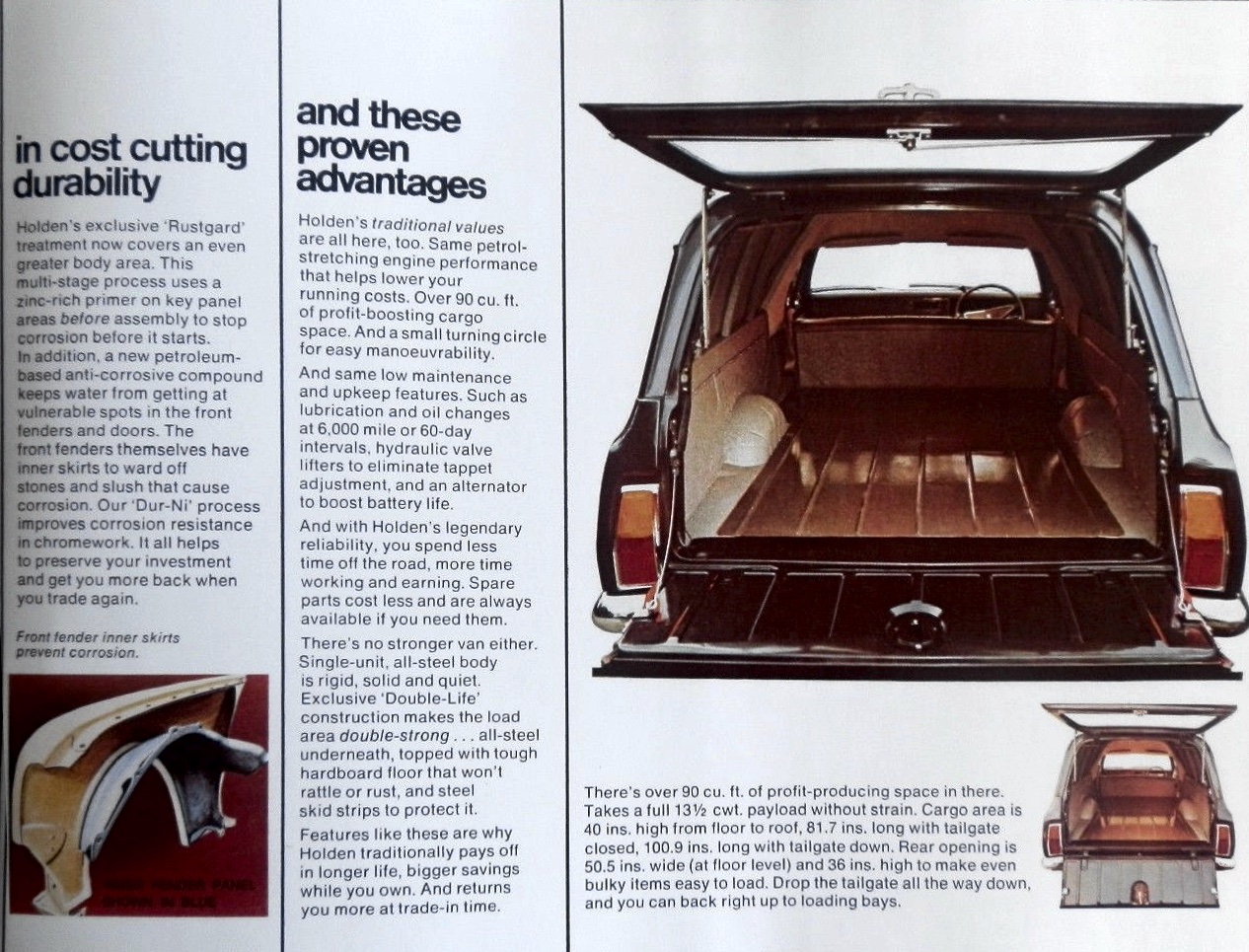 1969 Holden HT Panel Van Brochure Page 3